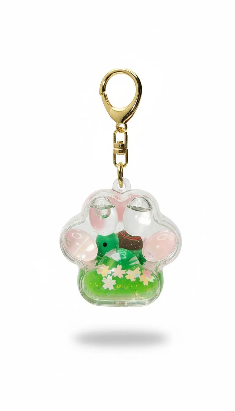 Green Turtle Keychain — view 2